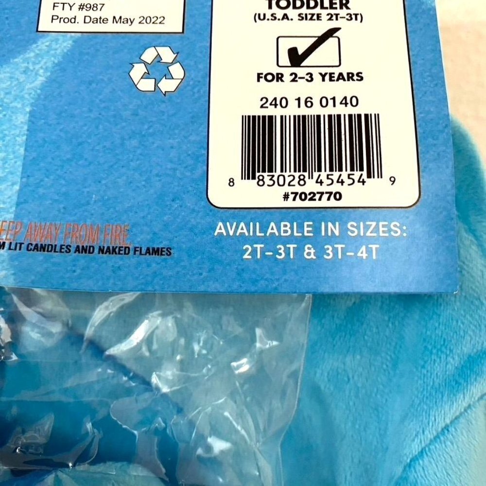 Rubie's Blue's Clues Blue Child Costume Sz 2-3T Halloween Pretend Play - Picture 3 of 6